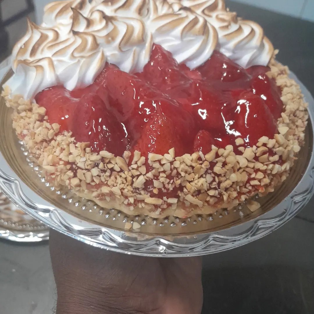 Bolo laranja decorado